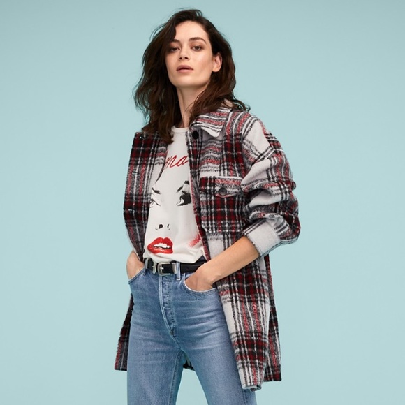 Bagatelle plaid shirt jacket (Shacket) - Picture 4 of 7